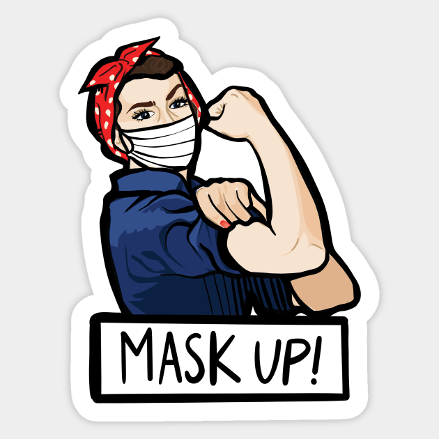 Mask Up Sticker by bubbsnugg